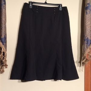 Larry Levine Stretch 10 Black Skirt